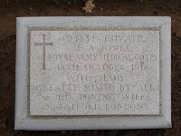 Struma Military Cemetery - Jones, Ernest Albert